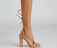Wrapped Chic Block Heels