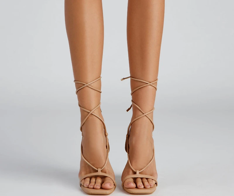 Wrapped Chic Block Heels