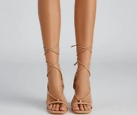 Wrapped Chic Block Heels