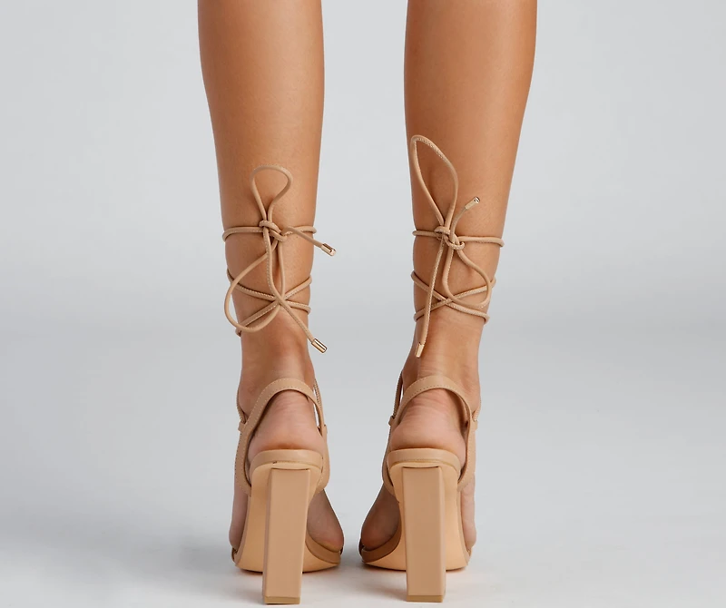 Wrapped Chic Block Heels