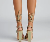 Wrapped Chic Block Heels
