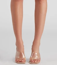 Best Feet Forward PVC Lucite Mules