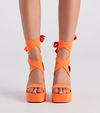 A Little Sassy Platform Block Heels