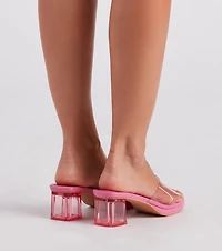 Bright As Day Platform Block Heel Sandals