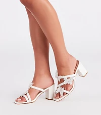Winged Goddess Butterfly Rhinestone Mules