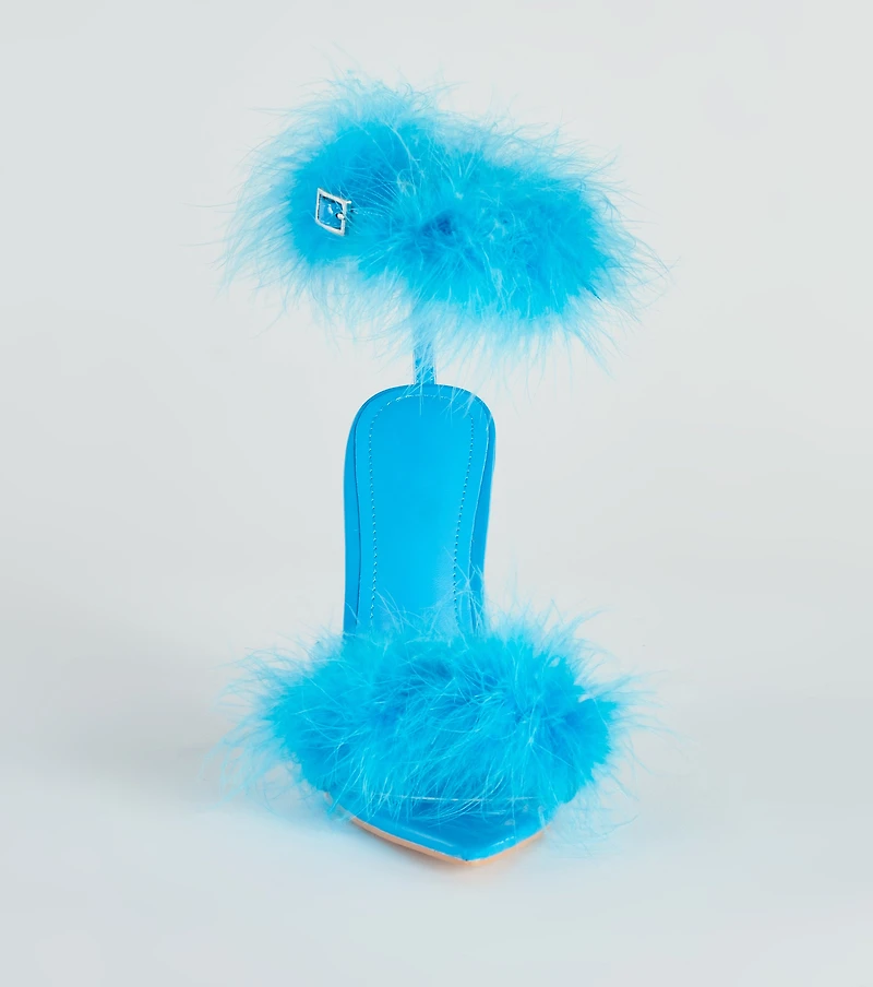 Simply Irresistible Marabou Stiletto Heels
