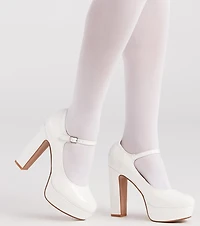 Bold And Polished Patent Leather Platform Pumps