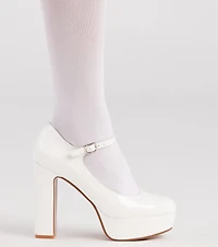 Bold And Polished Patent Leather Platform Pumps