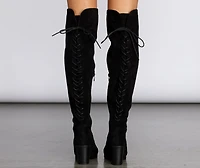 Over The Knee Lace Up Boots