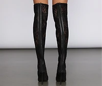 Over The Knee Lace Boots