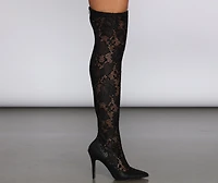 Over The Knee Lace Boots