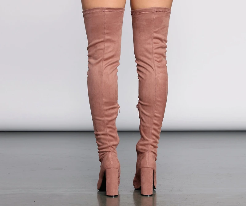 Thigh High Point Toe Boot