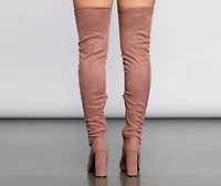 Thigh High Point Toe Boot
