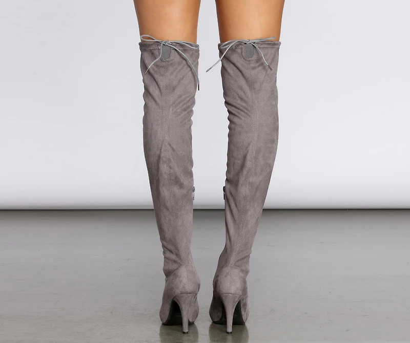 Wanderlust Over The Knee Stiletto Boots