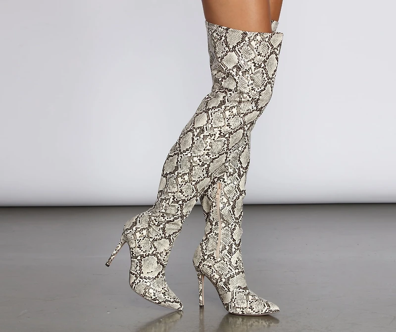 Sky Thigh High Stiletto Boots