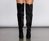 Live Lavishly Velvet Stiletto Boots