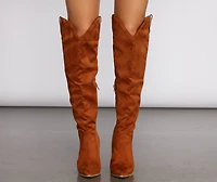 Wild West Knee-High Western Boots