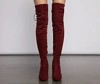 Lace Up Glamour Stiletto Boots