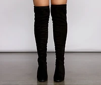Trend Alert Over the Knee Faux Suede Boots