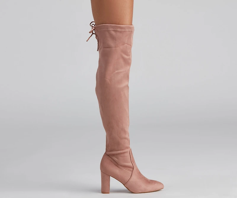 Classic Chic Faux Suede Boots