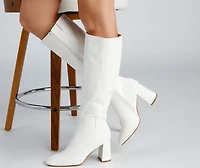 Walk It Out Style Faux Leather Boots