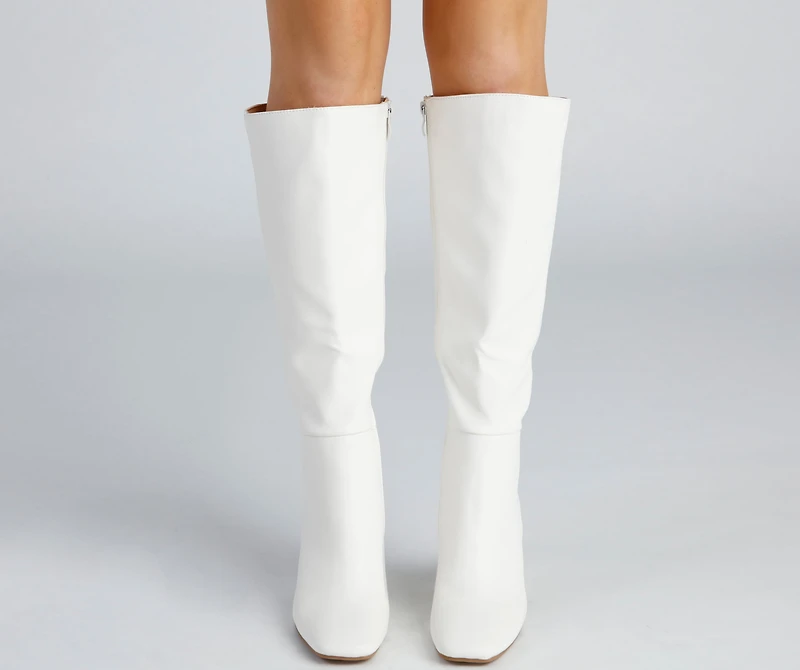 Walk It Out Style Faux Leather Boots