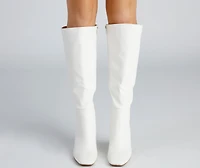 Walk It Out Style Faux Leather Boots