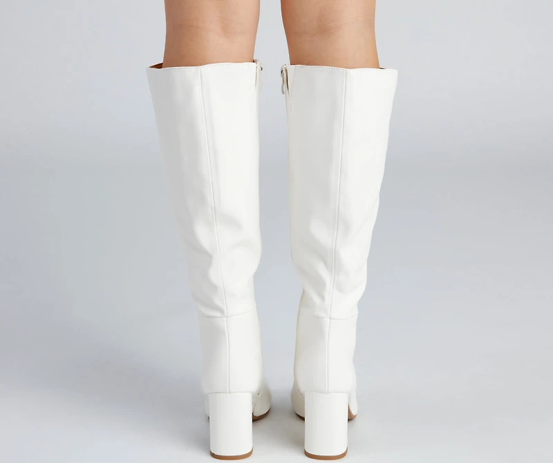 Walk It Out Style Faux Leather Boots