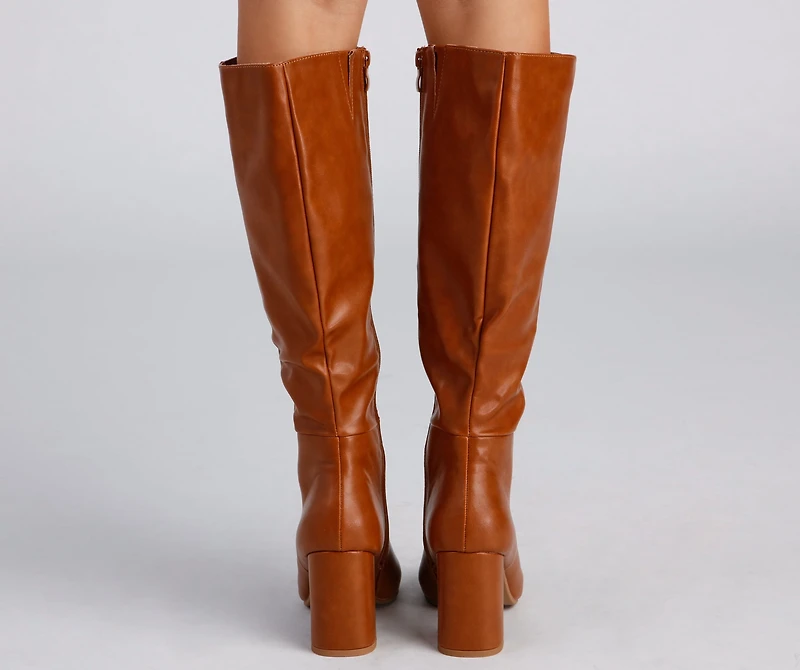 Walk It Out Style Faux Leather Boots