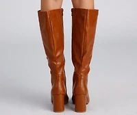 Walk It Out Style Faux Leather Boots