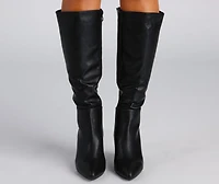 Sleek And Trendy Below-The-Knee Boots