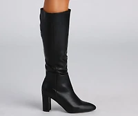 Sleek And Trendy Below-The-Knee Boots