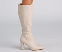 Sleek And Trendy Below-The-Knee Boots