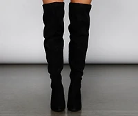 Essential Over The Knee Faux Suede Boots