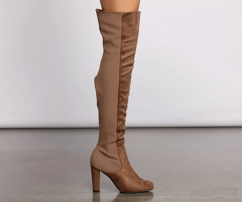50/50 Trendy Stunner Over The Knee Boots