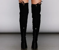 Stylish Strut Faux Suede Boots