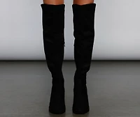 Trendsetter Knee-High Lug Boots