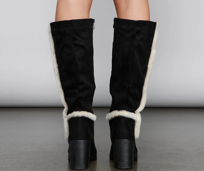 Chic And Cozy Sherpa Detailed Boots