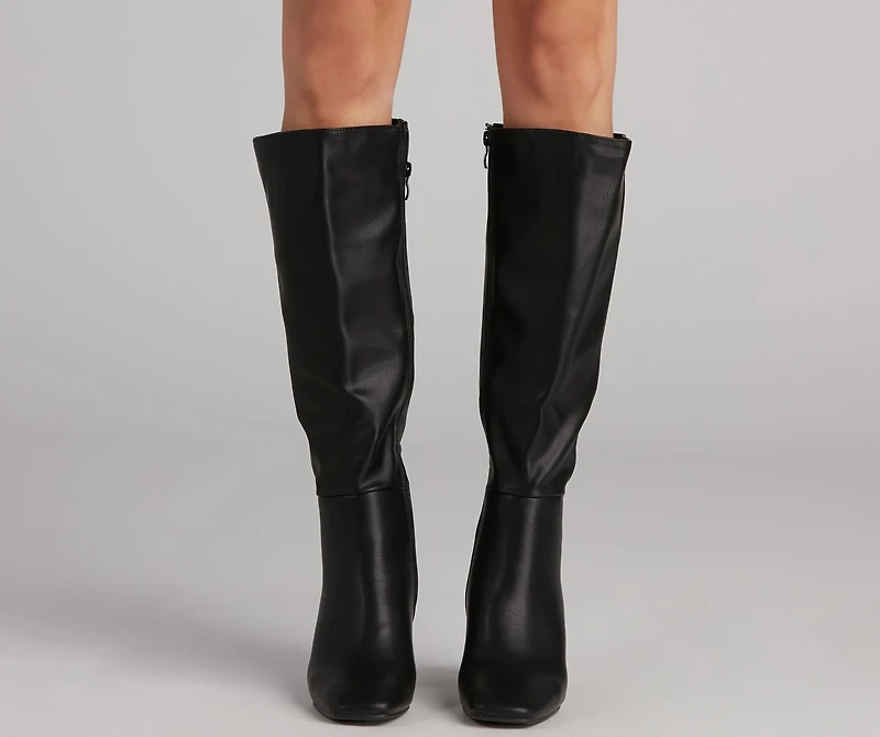 Walk It Out Style Faux Leather Boots