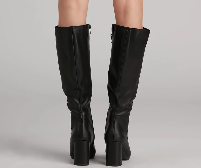 Walk It Out Style Faux Leather Boots
