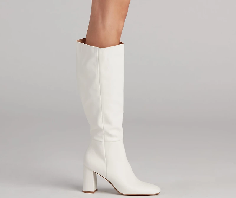 Walk It Out Style Faux Leather Boots