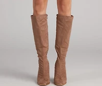 Stylish Day Faux Suede Boots