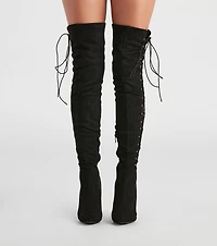 My Scene Lace Up Over The Knee Boots