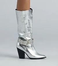 New Sheriff Town Western Buckle Boots