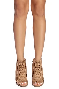 Braided Open Booties