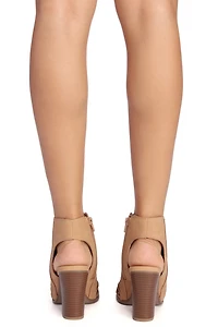 Braided Open Booties