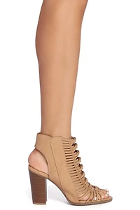 Braided Open Booties