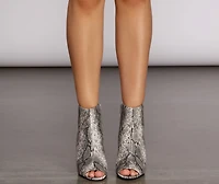 Very Venomous Peep Toe Booties