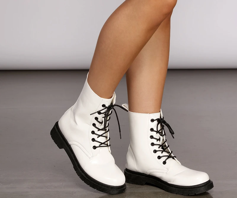 Lead On Combat Boots