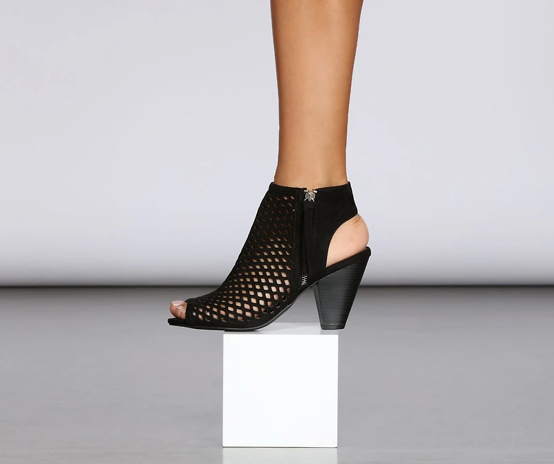 See You Peep Toe Booties